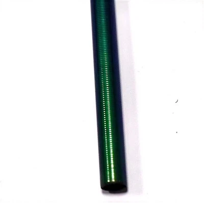 Green Plain Weave Carbon Fiber Tube
