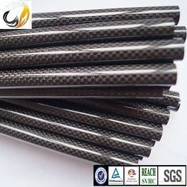 High Performance Reinforcement Carbon Fiber Tube med 3K Twill eller Plade Woven Patterns af blank eller mat overflade